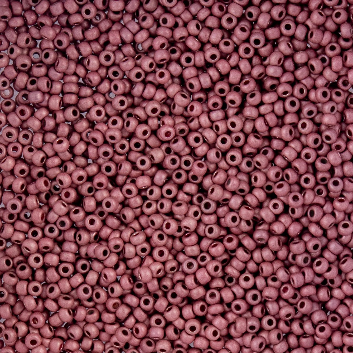 Czech Seed Beads - 10/0 - Metallic Mauve Pink Matte Terra Color (22g)