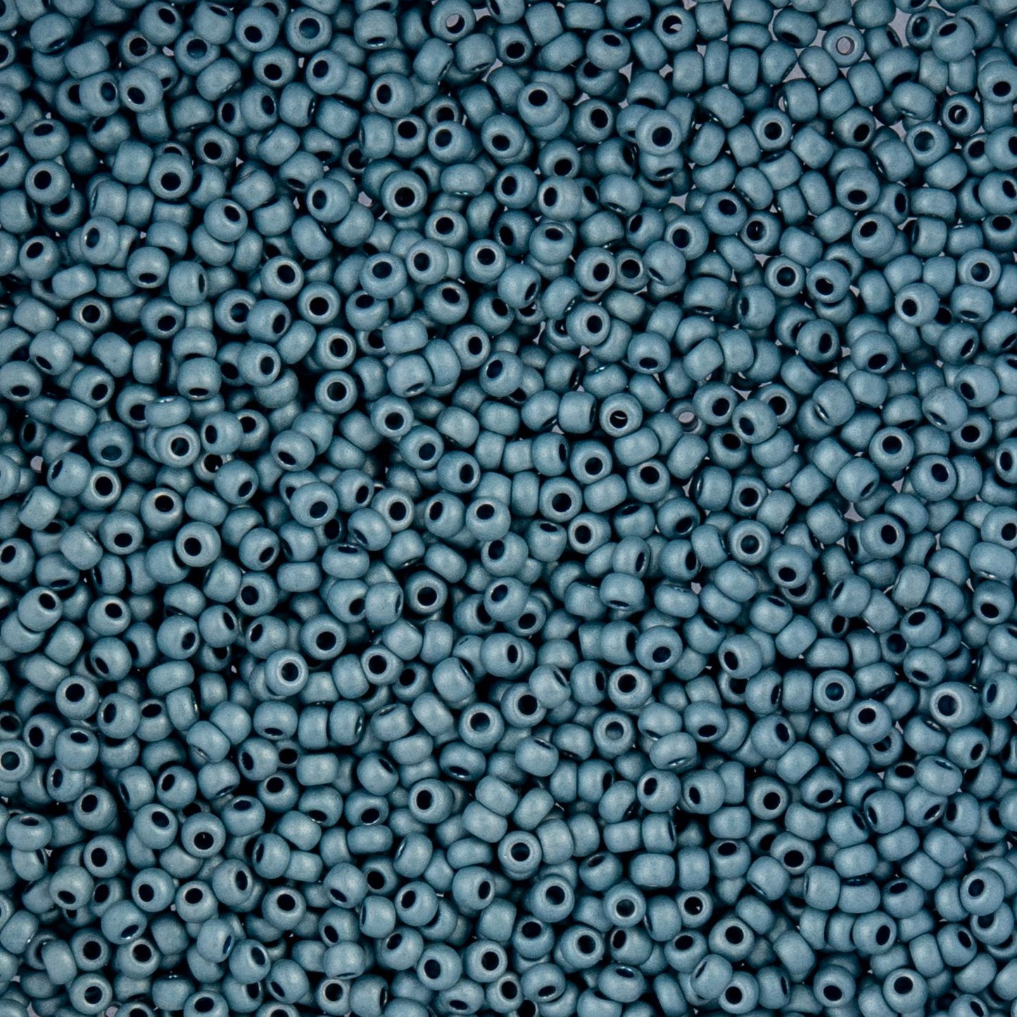 Czech Seed Beads - 10/0 - Metallic Blue Matte Terra Color (22g)