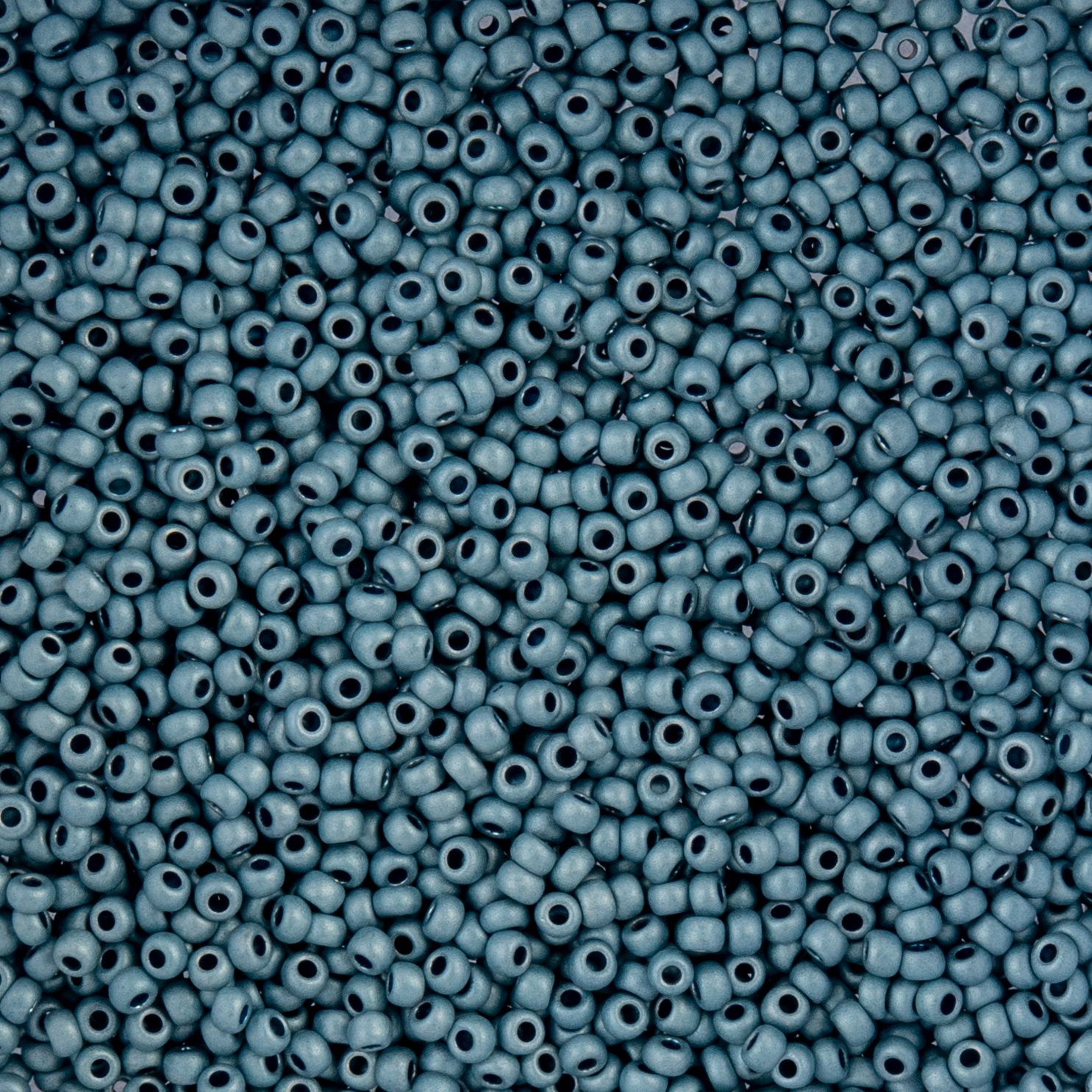Czech Seed Beads - 10/0 - Metallic Blue Matte Terra Color (22g)