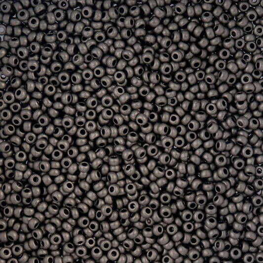 Czech Seed Beads - 10/0 - Metallic Brown Matte Terra Color (22g)