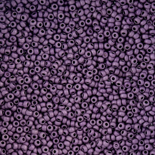 Czech Seed Beads - 10/0 - Metallic Mauve Purple Matte Terra Color (22g)