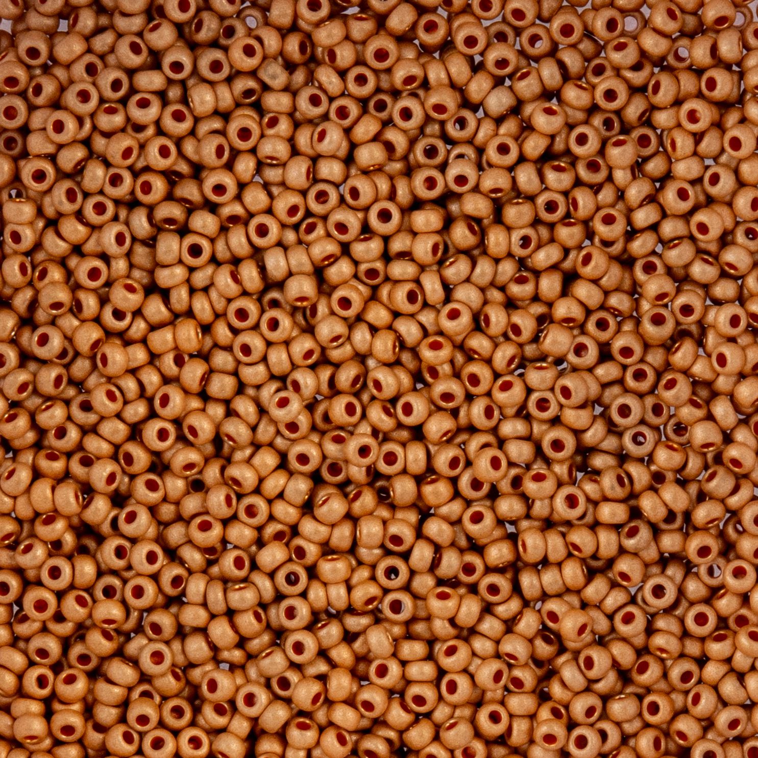 Czech Seed Beads - 10/0 - Metallic Gold Matte Terra Color (22g)