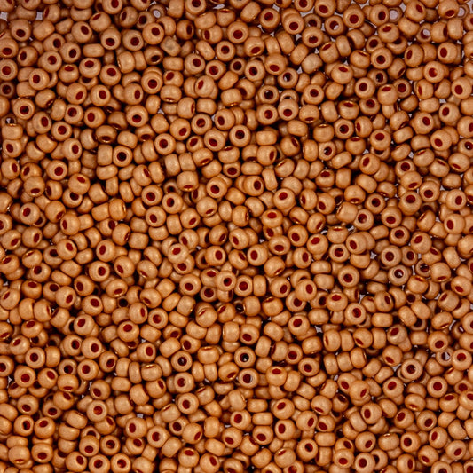 Czech Seed Beads - 10/0 - Metallic Gold Matte Terra Color (22g)