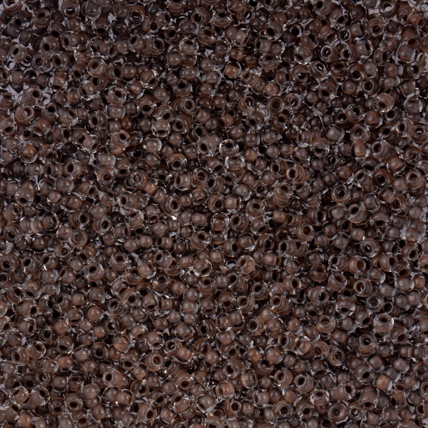 Czech Seed Beads - 10/0 - Color Lined Brown Terra Color (22g)