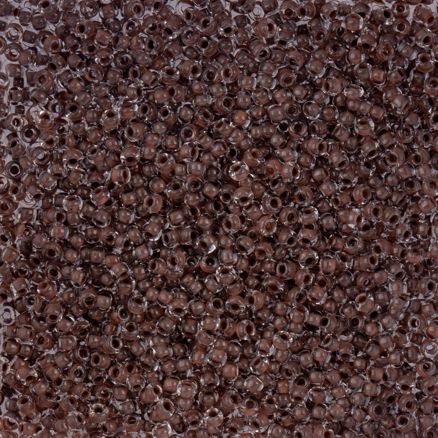 Czech Seed Beads - 10/0 - Color Lined Dark Brown Terra Color (22g)