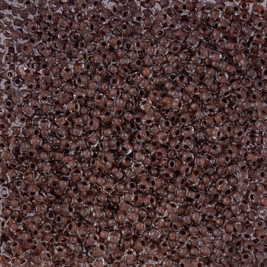 Czech Seed Beads - 10/0 - Color Lined Dark Brown Terra Color (22g)