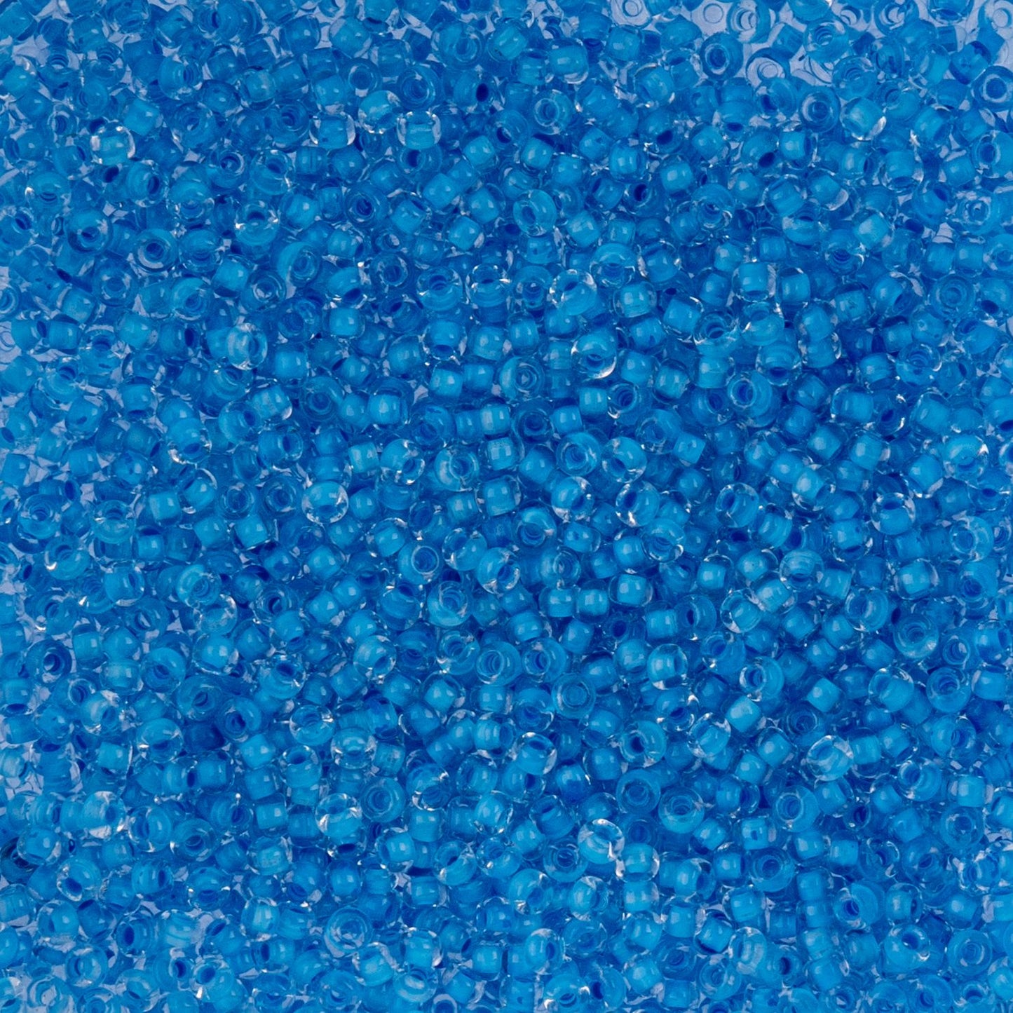 Czech Seed Beads - 10/0 - Color Lined Blue Terra Color (22g)