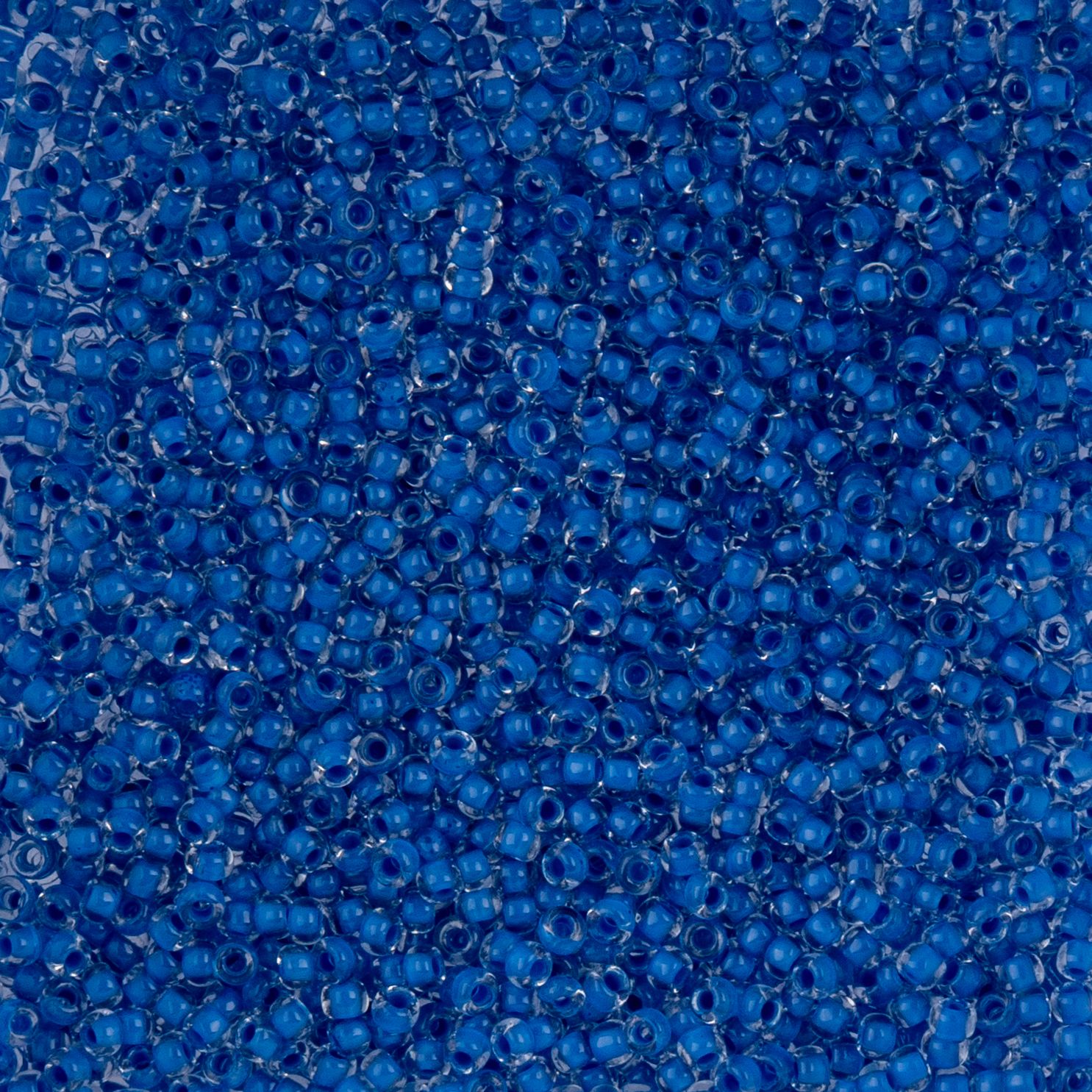 Czech Seed Beads - 10/0 - Color Lined Dark Blue Terra Color (22g)
