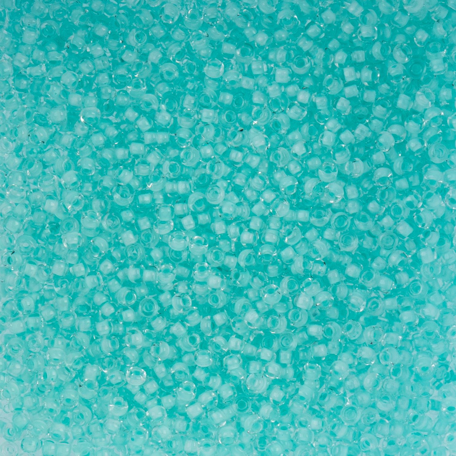Czech Seed Beads - 10/0 - Color Lined Light Mint Terra Color (22g)