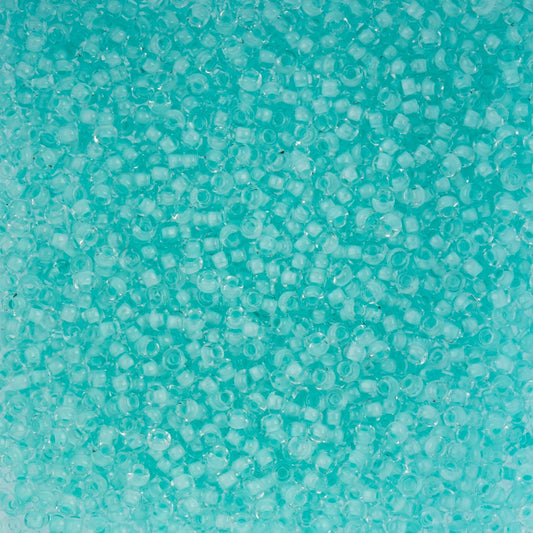 Czech Seed Beads - 10/0 - Color Lined Light Mint Terra Color (22g)