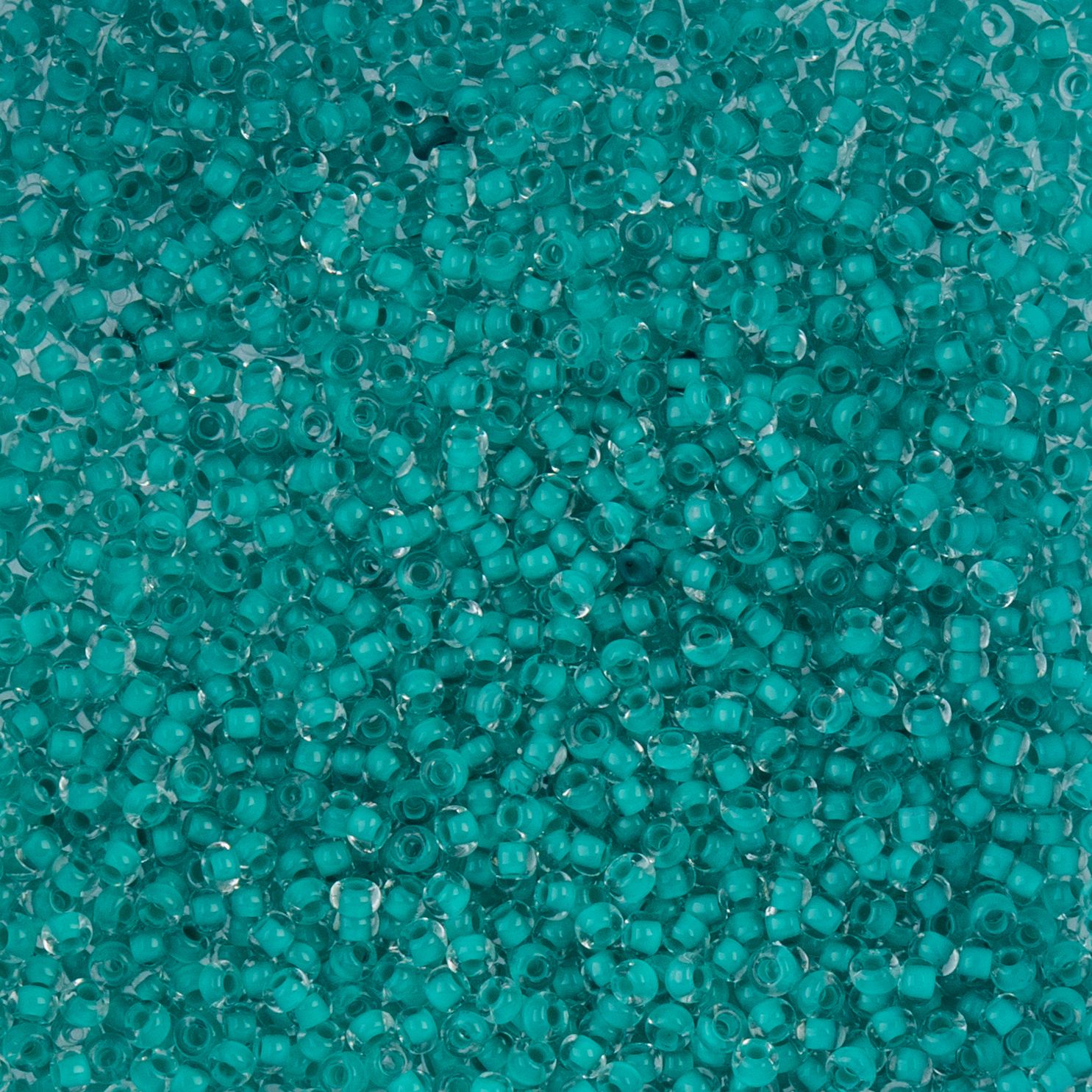 Czech Seed Beads - 10/0 - Color Lined Mint Terra Color (22g)