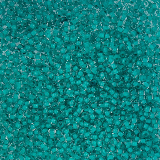 Czech Seed Beads - 10/0 - Color Lined Mint Terra Color (22g)