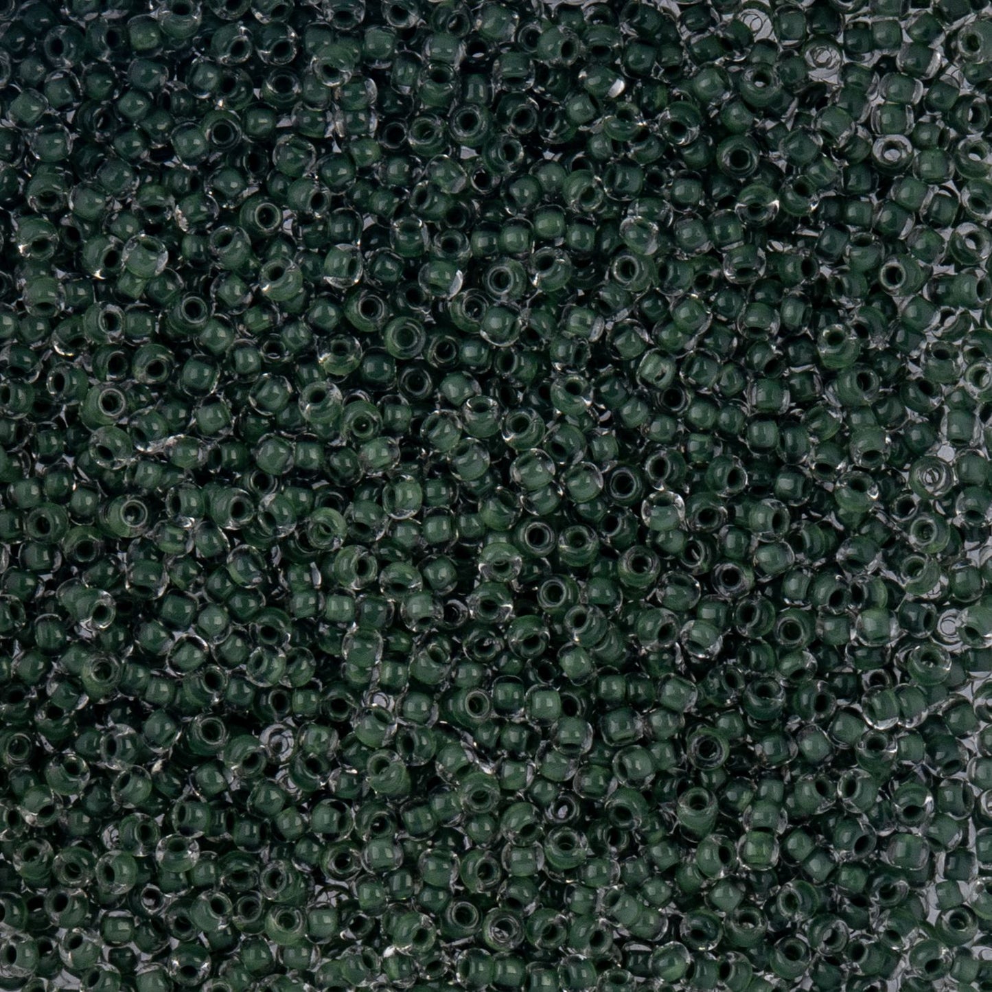 Czech Seed Beads - 10/0 - Color Lined Dark Olive Terra Color (22g)