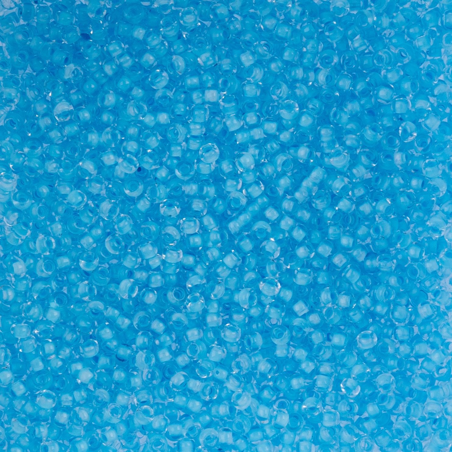 Czech Seed Beads - 10/0 - Color Lined Baby Blue Terra Color (22g)