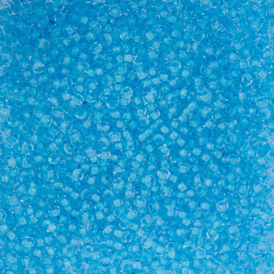 Czech Seed Beads - 10/0 - Color Lined Baby Blue Terra Color (22g)