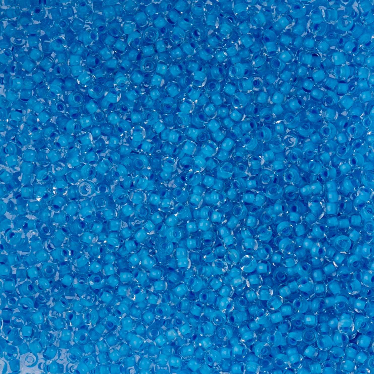 Czech Seed Beads - 10/0 - Color Lined Blue Turquoise Terra Color (22g)