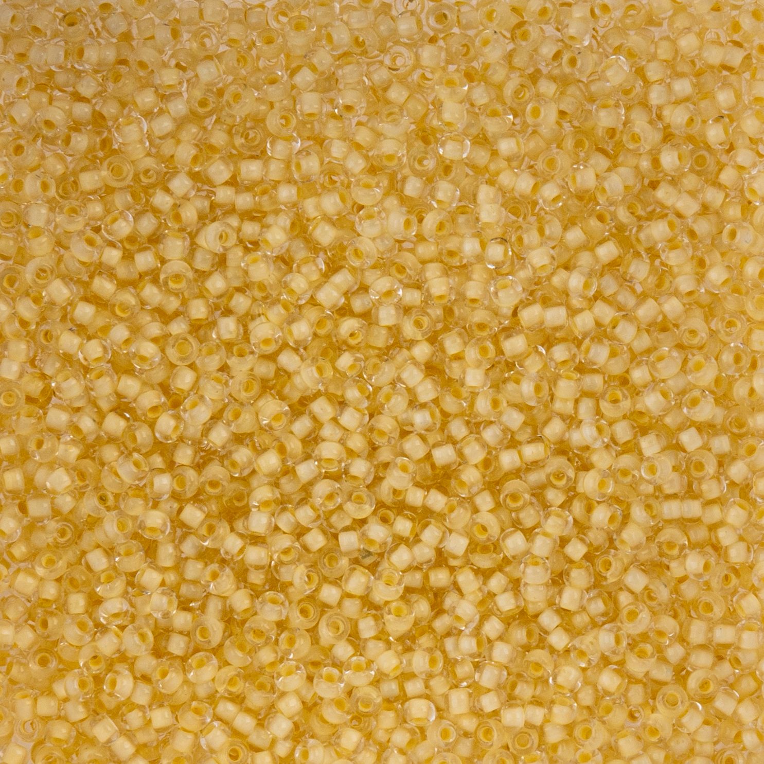 Czech Seed Beads - 10/0 - Color Lined Pale Yellow Terra Color (22g)