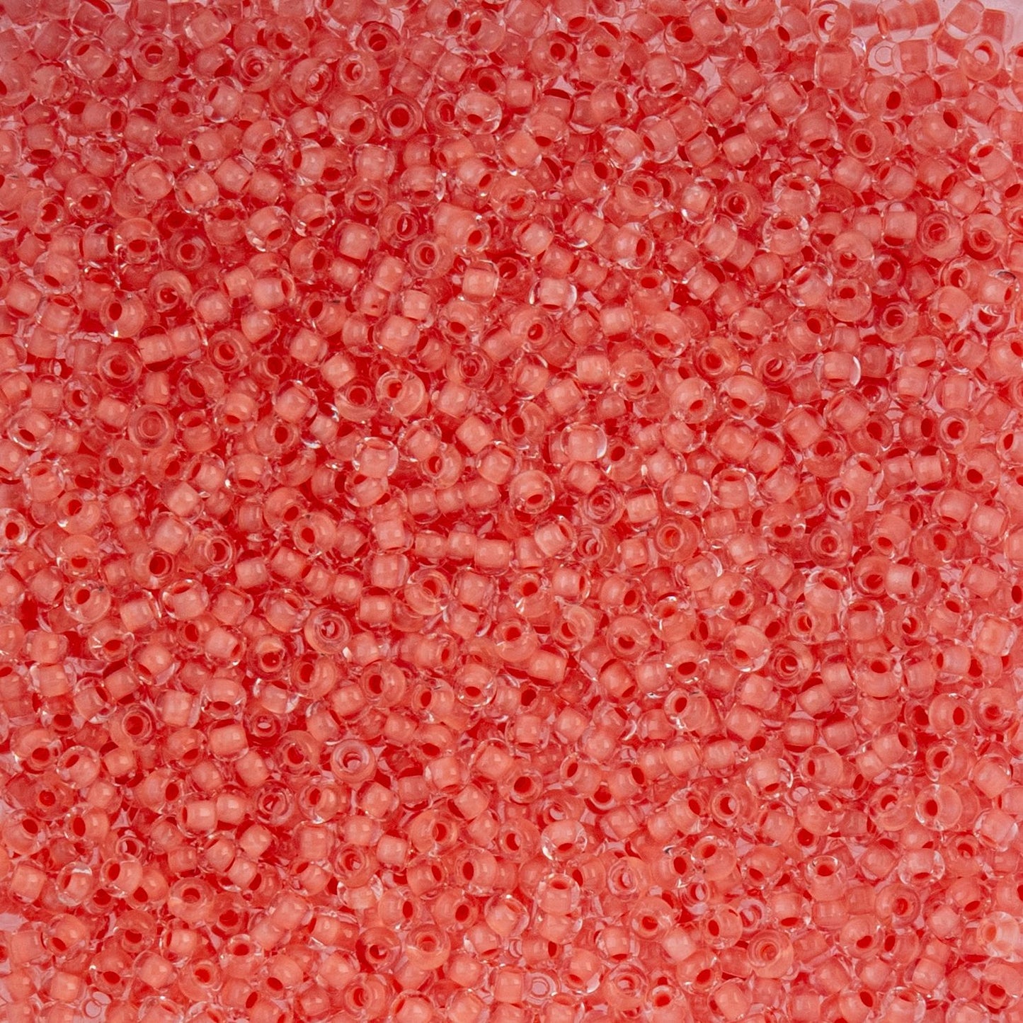 Czech Seed Beads - 10/0 - Color Lined Orange Terra Color (22g)