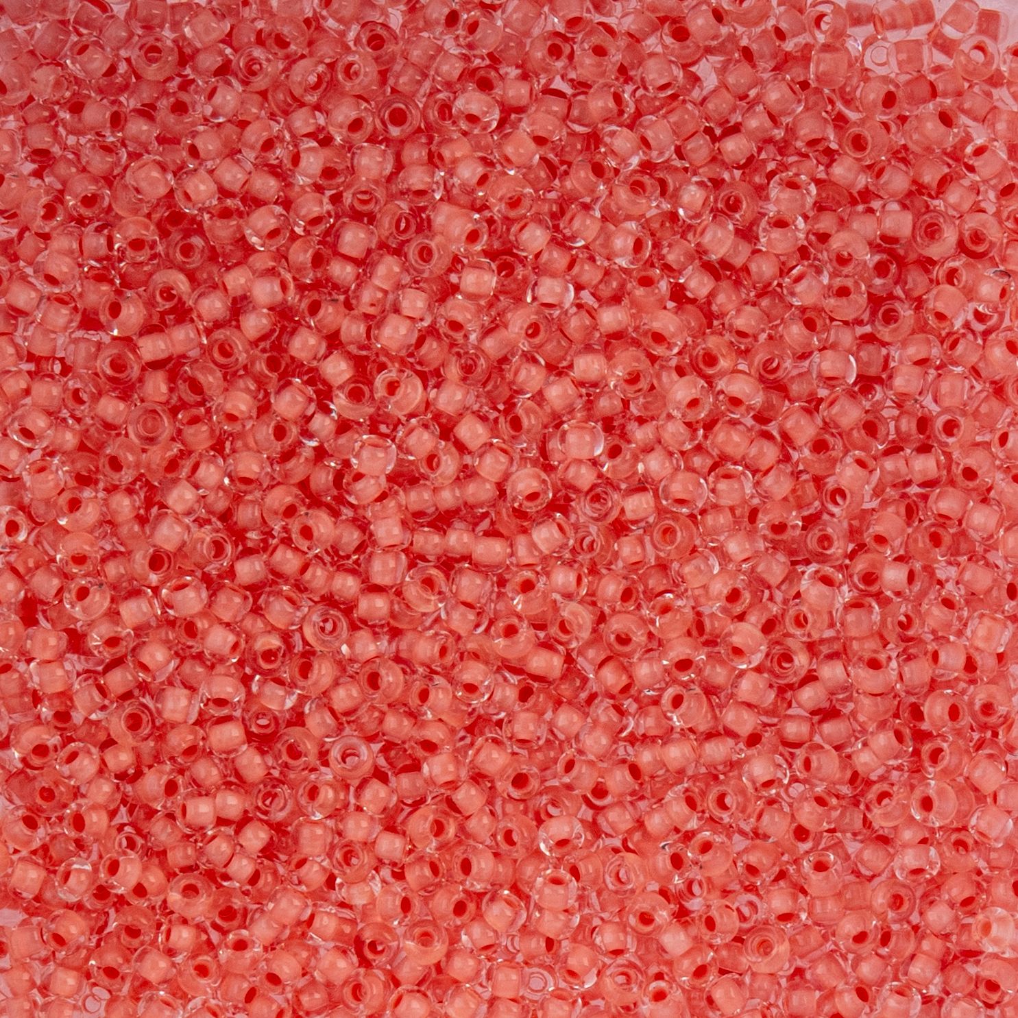 Czech Seed Beads - 10/0 - Color Lined Orange Terra Color (22g)