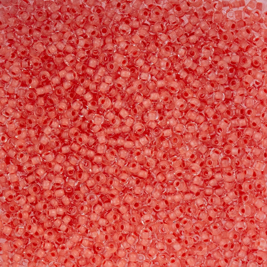 Czech Seed Beads - 10/0 - Color Lined Orange Terra Color (22g)