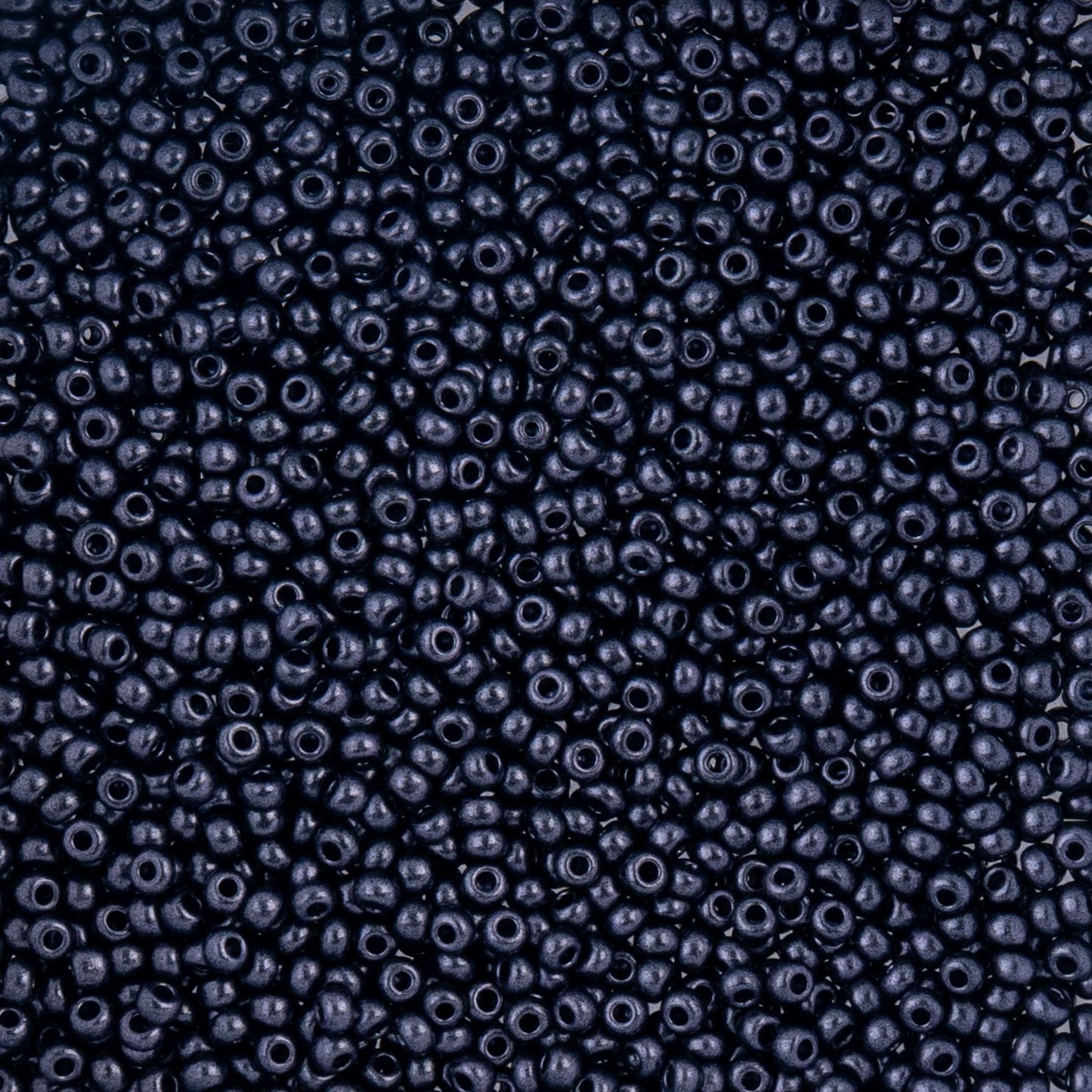 Czech Seed Beads - 10/0 - Jet-Terra Pearl Purple Dyed (22g)