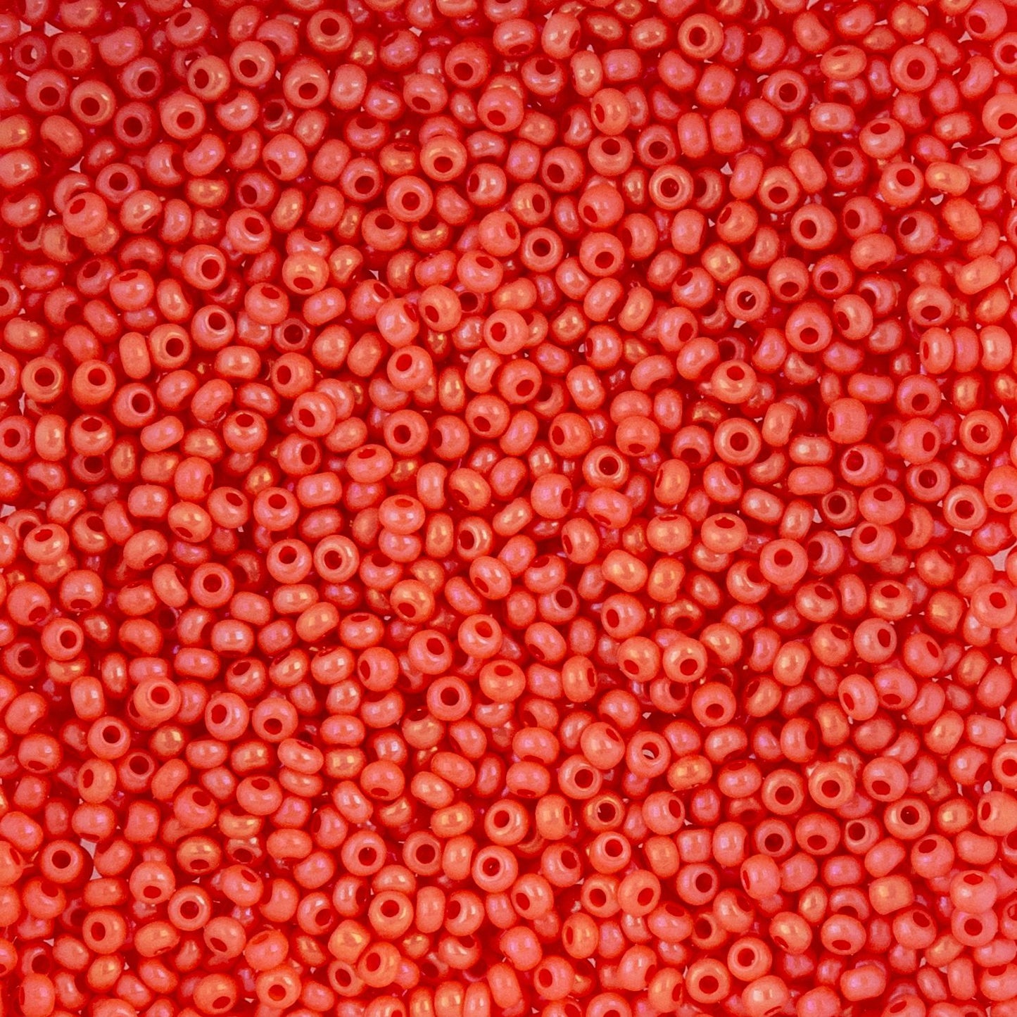 Czech Seed Beads - 10/0 - Chalk Pink Rainbow Solgel (22g)