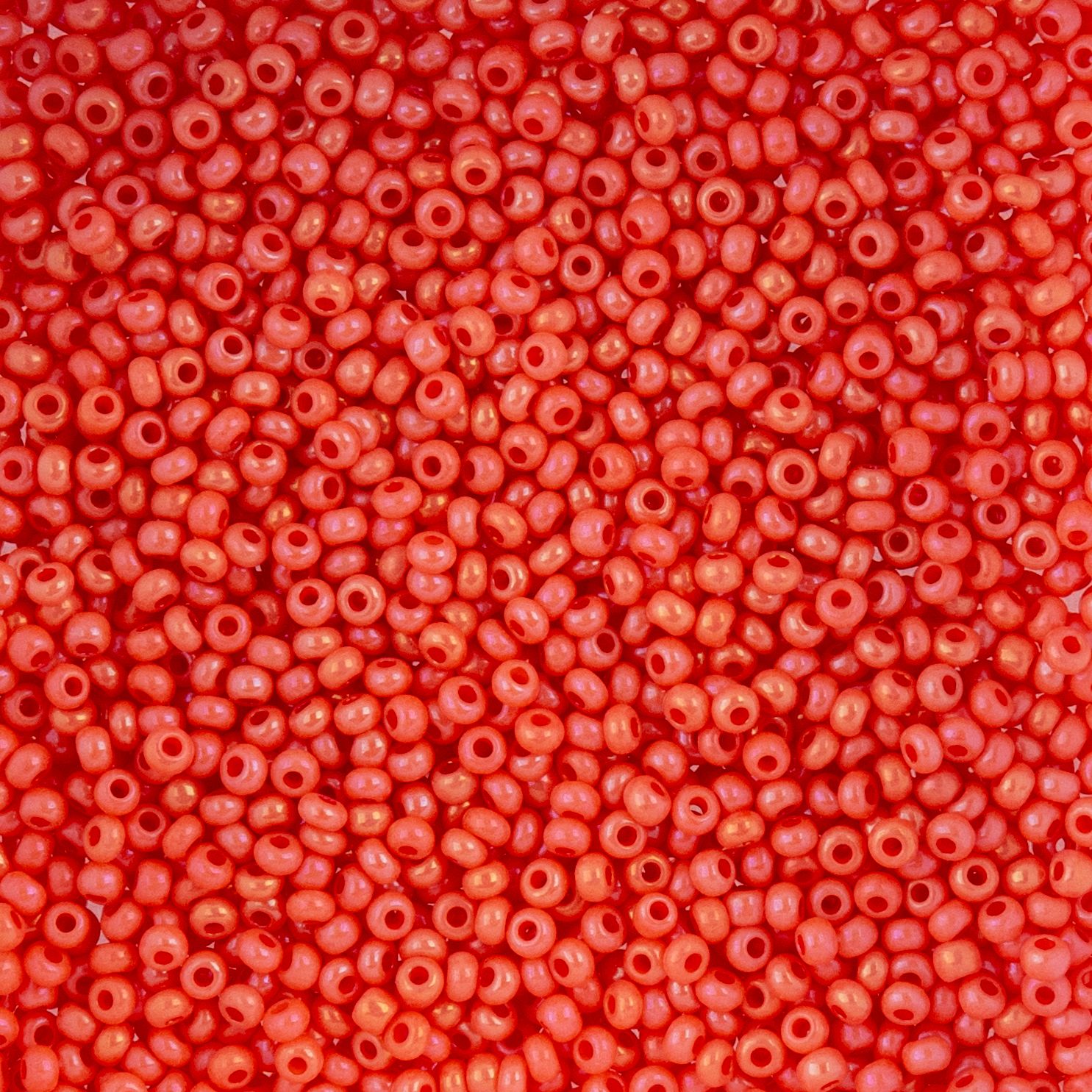Czech Seed Beads - 10/0 - Chalk Pink Rainbow Solgel (22g)