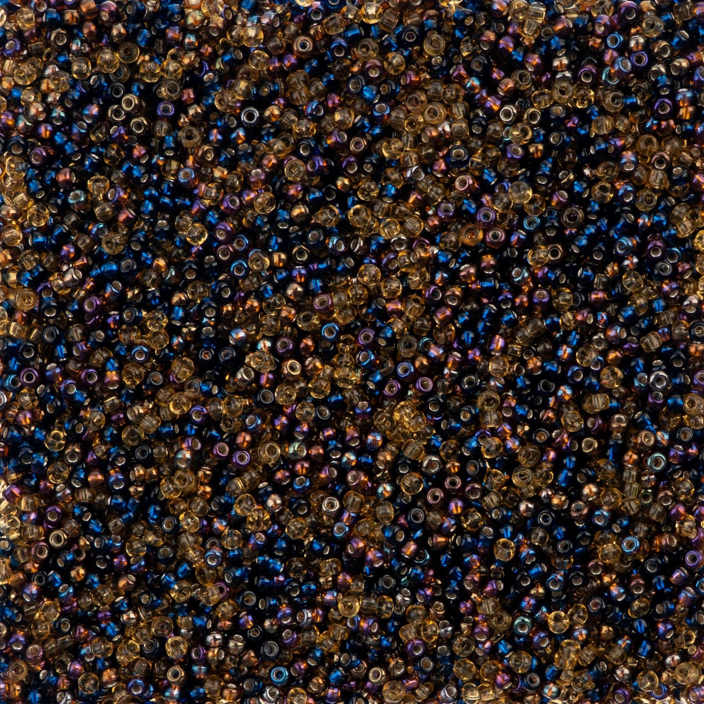 Czech Seed Beads - 10/0 - Midnight Gold Mix (22g)