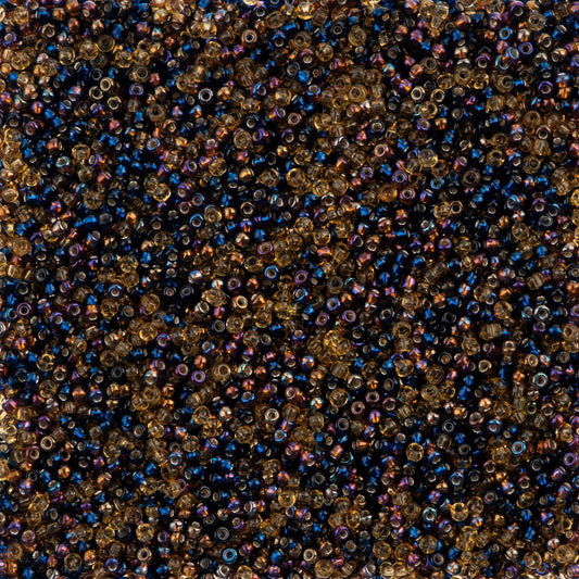 Czech Seed Beads - 10/0 - Midnight Gold Mix (22g)