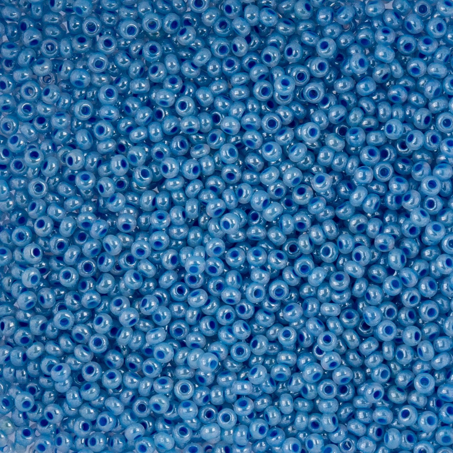 Czech Seed Beads - 10/0 - Pearl Dyed Pale Blue (22g)