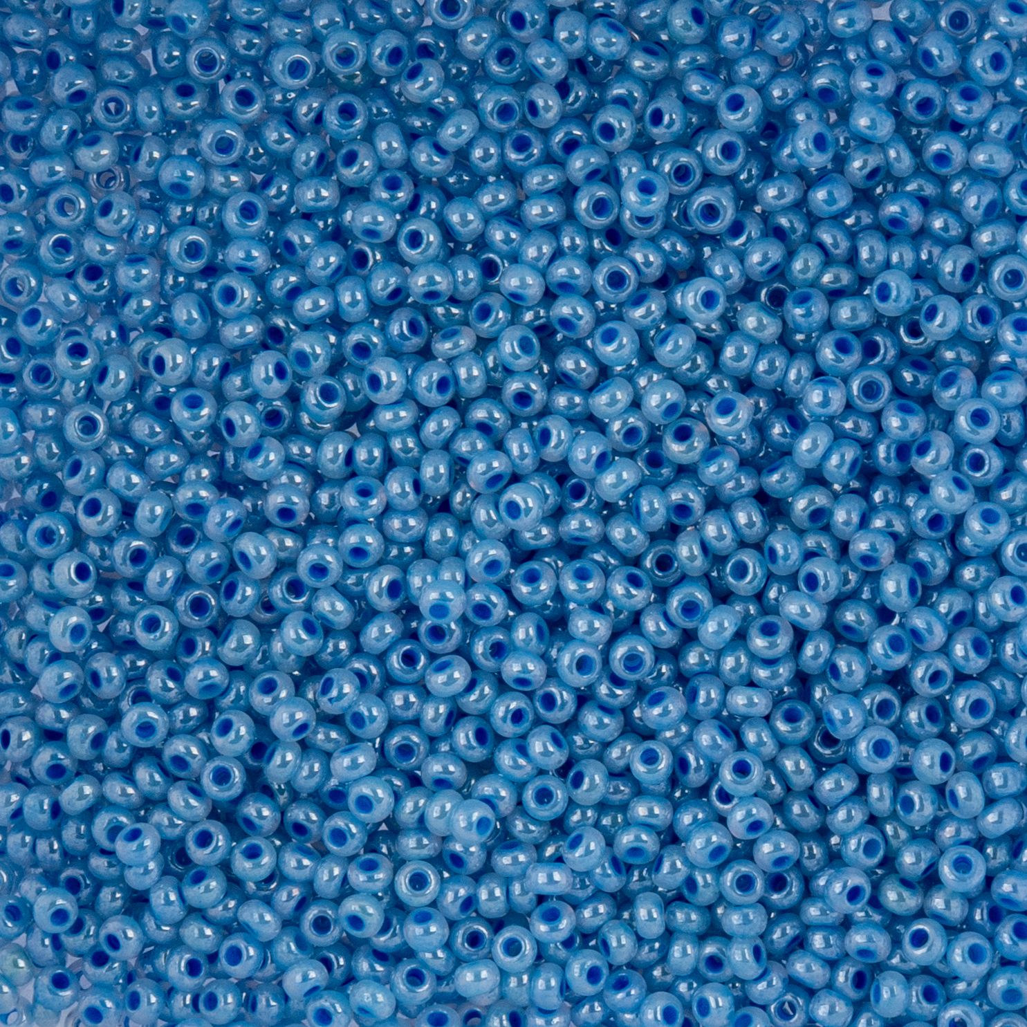 Czech Seed Beads - 10/0 - Pearl Dyed Pale Blue (22g)