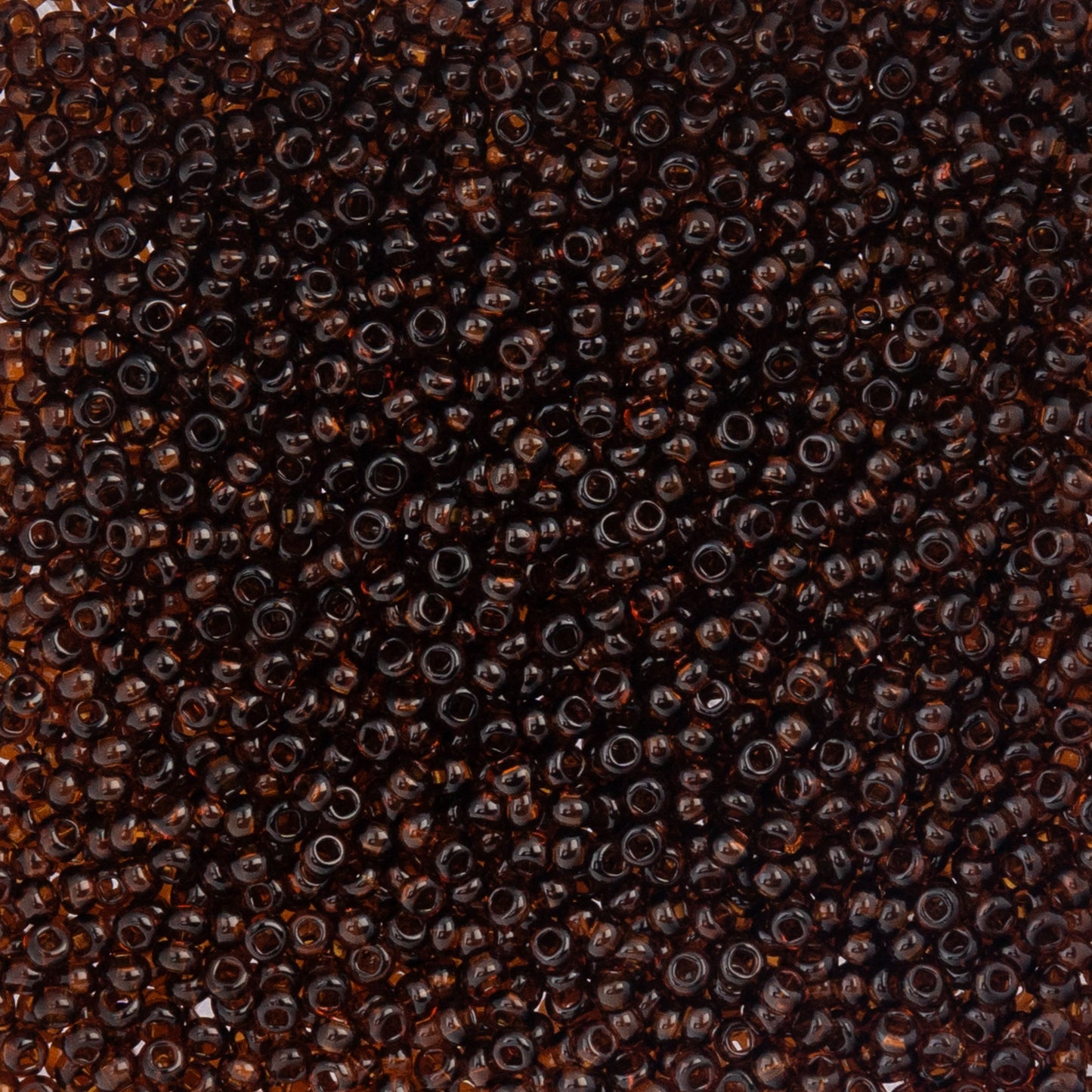 Czech Seed Beads - 10/0 - Natural Transparent Brown (22g)