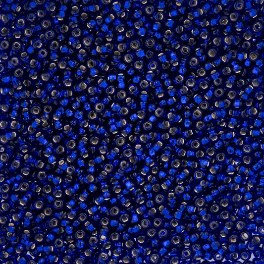 Czech Seed Beads - 10/0 - Silver Lined Royal Blue (22g)