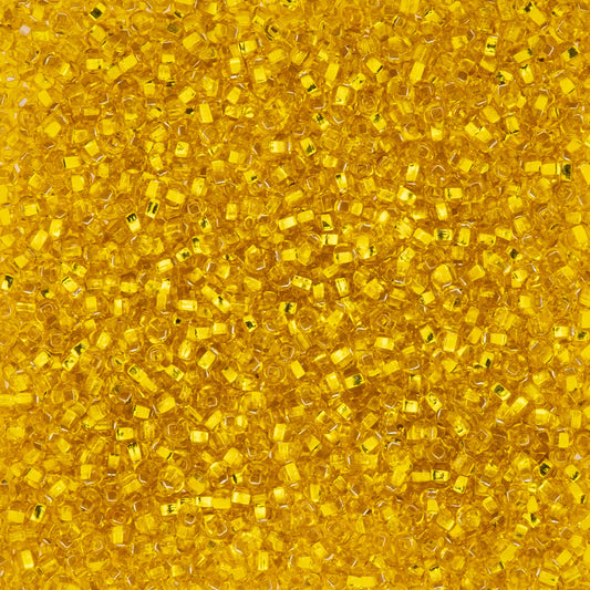 Czech Seed Beads - 10/0 - Silver Lined Yellow (22g)