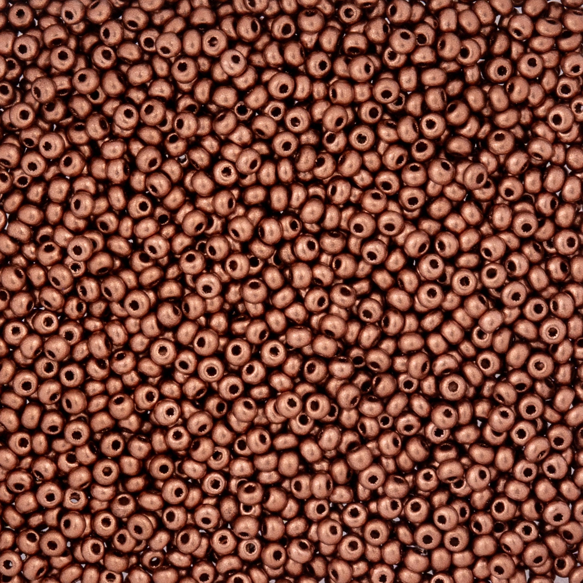 Czech Seed Beads - 10/0 - Metallic Copper Matte (22g)