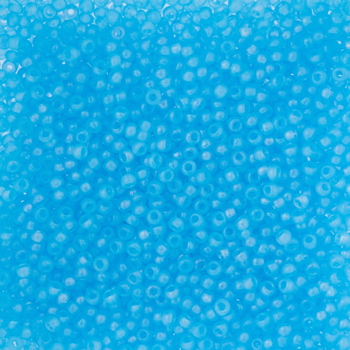 Czech Seed Beads - 10/0 - Transparent Aqua Rainbow AB (22g)