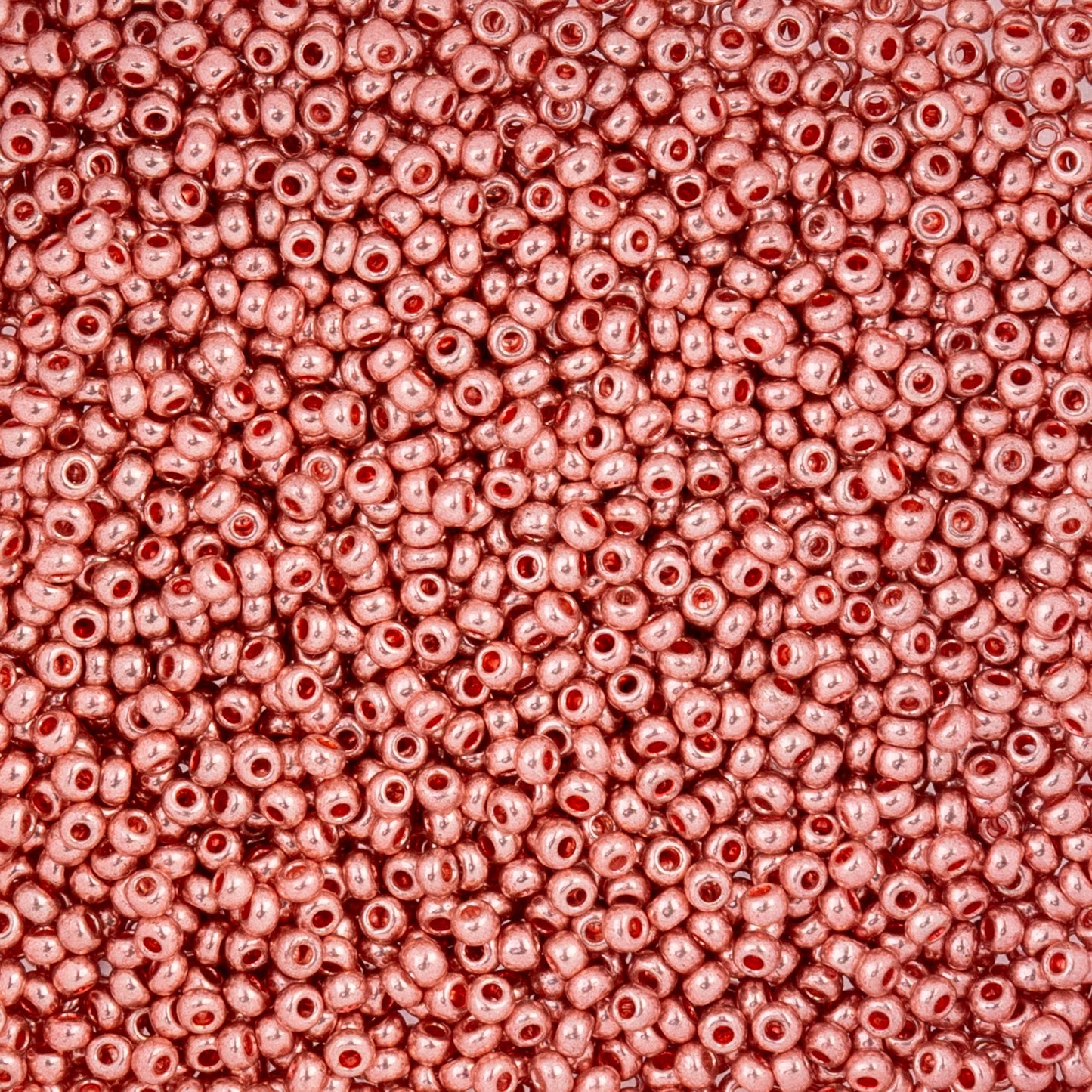 Czech Seed Beads - 10/0 - Metallic Pink Solgel (22g)