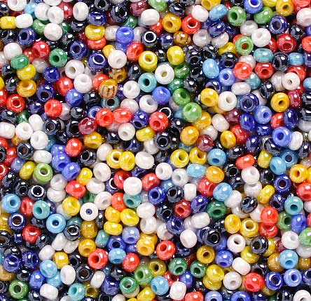 Czech - 10/0 - Seed Beads - Opaque Multi Mix Luster (500g)