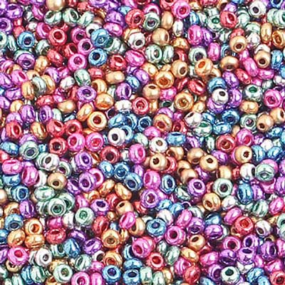 Czech - 10/0 - Seed Beads - Metallic Multi Mix (500g)