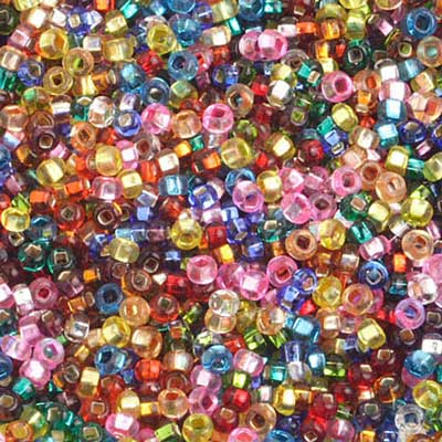Czech - 10/0 - Seed Beads - Silver Lined Multi Mix (500g)