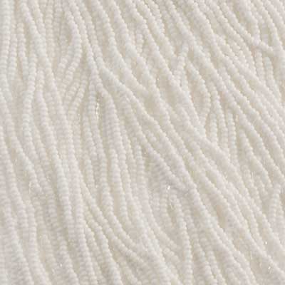 Czech Seed Beads - 10/0 - Opaque White (hank)