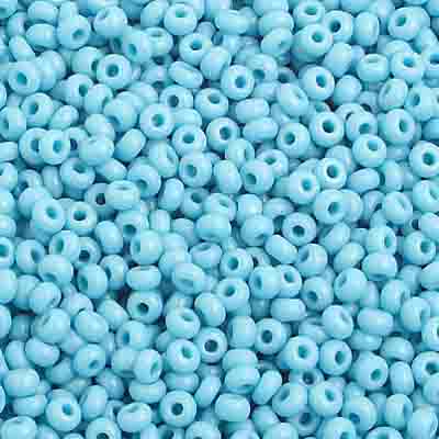 Czech - 10/0 Seed Beads - Opaque Turquoise Blue (500g)