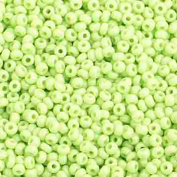 Czech - 10/0 Seed Beads - Opaque Pale Green (500g)