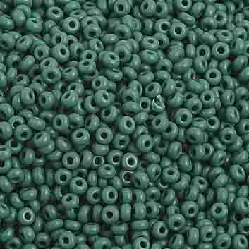 Czech Seed Beads - 10/0 - Dark Green (hank)