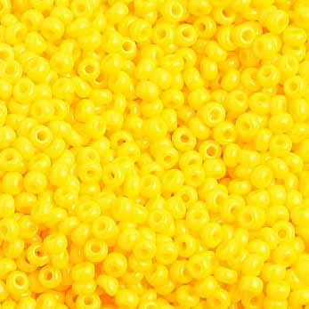 Czech - 10/0 Seed Beads - Opaque Gold Yellow (500g)