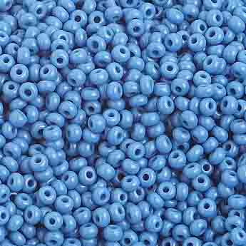 Czech - 10/0 Seed Beads - Opaque Dark Blue (500g Strung)