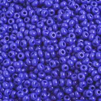 Czech - 10/0 Seed Beads - Opaque Royal Blue (500g)