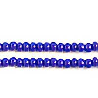 Czech - 10/0 Seed Beads - Opaque Dark Royal Blue (500g Strung)