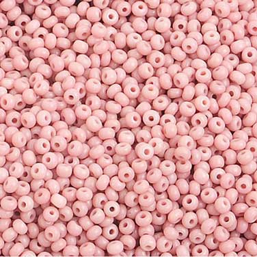 Czech - 10/0 Seed Beads - Opaque Pink Natural (500g)