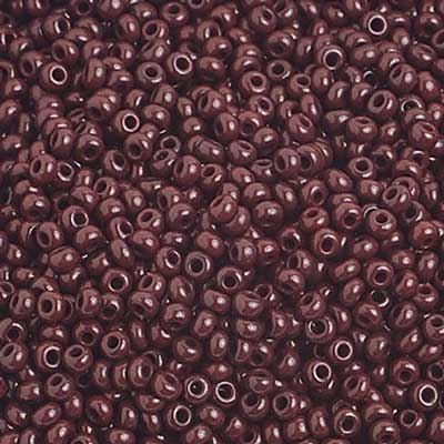 Czech - 10/0 Seed Beads - Opaque Dark Brown (500g)